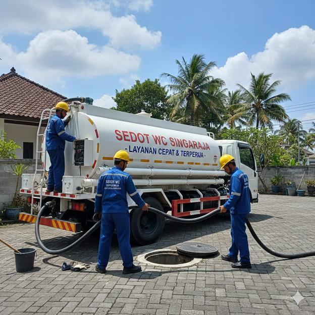 Sedot wc untuk villa di singaraja